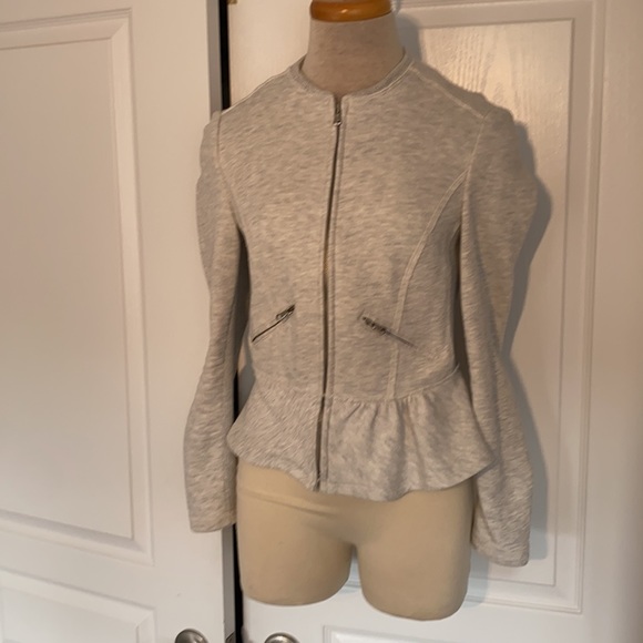Zara trafaluc peplum zip sweater size small - Picture 8 of 10
